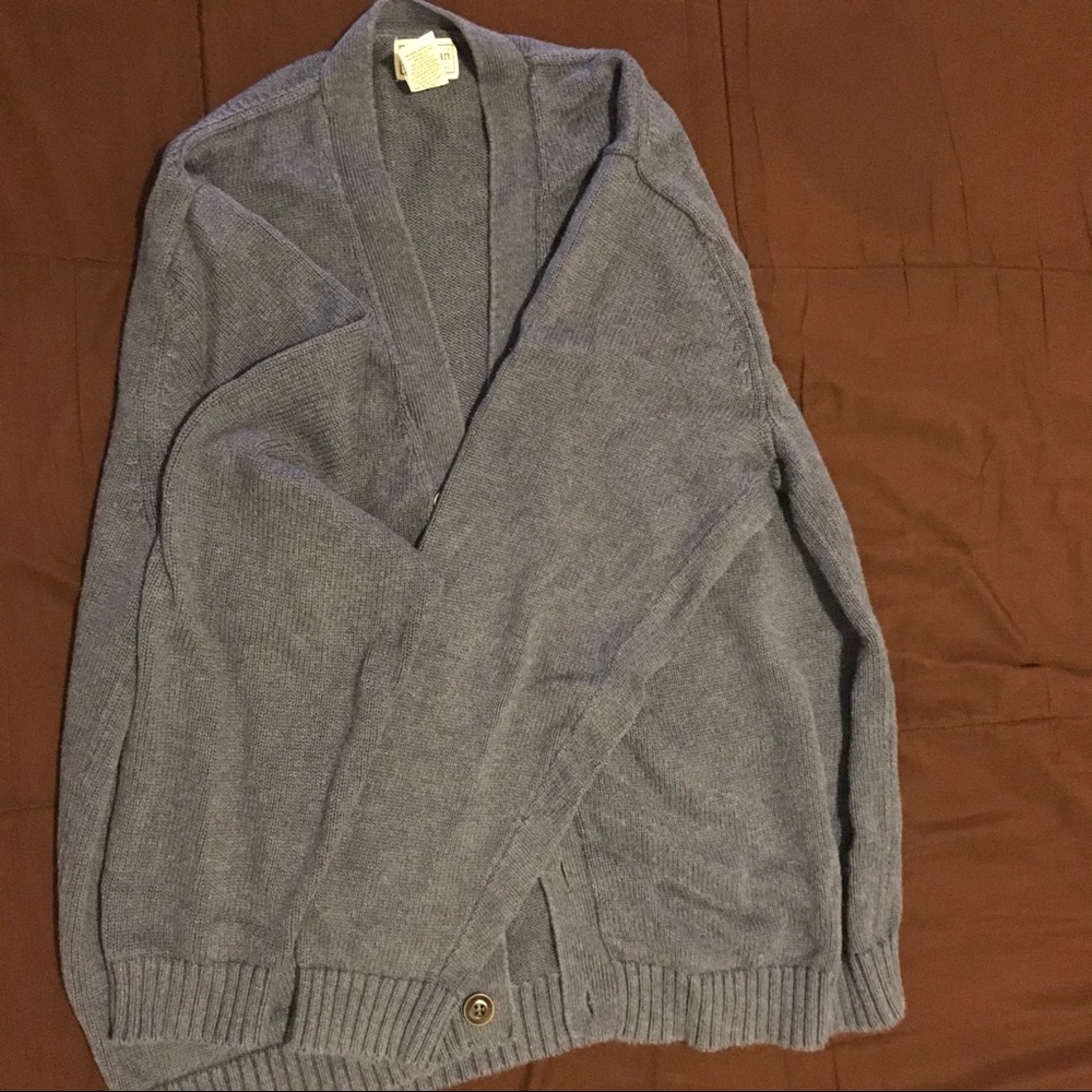 🎁LL BEAN Mens cardigan,blue, L size